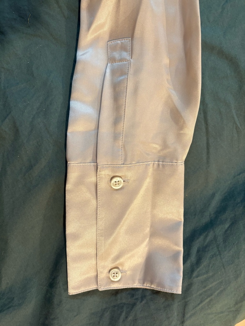 Acne Cream Satin High-Neck Blouse - Picture 4 of 8